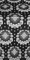 Nativity Star metallic brocade (black/silver)