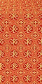 Alpha-and-Omega silk (rayon brocade) (red/gold)