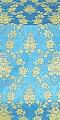 Czar's Bouquet metallic brocade (blue/gold)