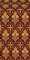 Vine metallic brocade (claret/gold)