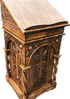 Carved church lectern - U8