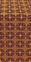 Custodian silk (rayon brocade) (claret/gold)