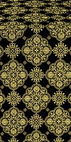 Pochaev Posad silk (rayon brocade) (black/gold)