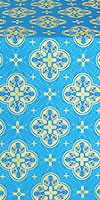 Kostroma silk (rayon brocade) (blue/gold)
