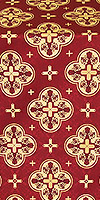 Kostroma metallic brocade (claret/gold)