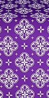 Kostroma silk (rayon brocade) (violet/silver)