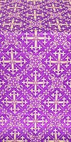 Soloun silk (rayon brocade) (violet/gold)