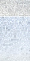 Soloun silk (rayon brocade) (white/silver)