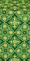 Pskov metallic brocade (green/gold)