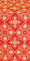 Pskov metallic brocade (red/gold)