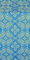 Rostov silk (rayon brocade) (blue/gold)