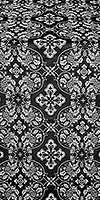 Rostov silk (rayon brocade) (black/silver)