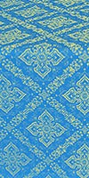 Simeonov silk (rayon brocade) (blue/gold)