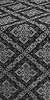 Simeonov silk (rayon brocade) (black/silver)