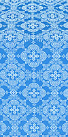 Kolomna posad silk (rayon brocade) (blue/silver)