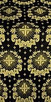 Nativity Star metallic brocade (black/gold)