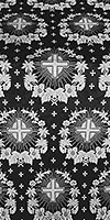 Nativity Star metallic brocade (black/silver)