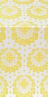 Nativity Star silk (rayon brocade) (white/gold)
