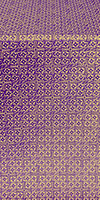 Jerusalem Cross metallic brocade (violet/gold)