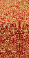 Jerusalem Cross metallic brocade (red/gold)