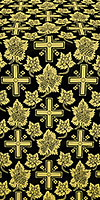 Ajur Cross metallic brocade (black/gold)