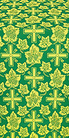 Ajur Cross silk (rayon brocade) (green/gold)