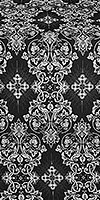 Sloutsk silk (rayon brocade) (black/silver)