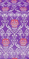 Pavlov Rose metallic brocade (violet/silver)