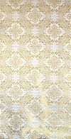 Altaj silk (rayon brocade) (white/gold)