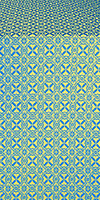 Elets silk (rayon brocade) (blue/gold)