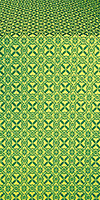 Elets silk (rayon brocade) (green/gold)