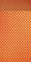 Elets silk (rayon brocade) (red/gold)