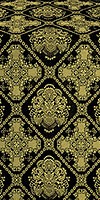 Donetsk silk (rayon brocade) (black/gold)