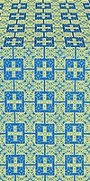 Czar's metallic brocade (blue/gold)