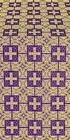 Czar's silk (rayon brocade) (violet/gold)