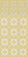 Czar's metallic brocade (white/gold)