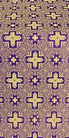 Ancient Byzantium silk (rayon brocade) (violet/gold)