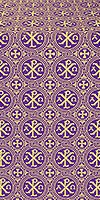 Alpha-and-Omega silk (rayon brocade) (violet/gold)
