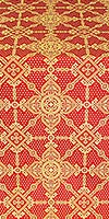 Ouglich metallic brocade (red/gold)