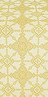 Ouglich silk (rayon brocade) (white/gold)
