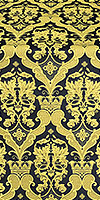 Bryansk silk (rayon brocade) (black/gold)