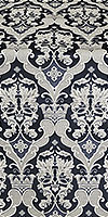 Bryansk silk (rayon brocade) (black/silver)