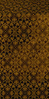Arkhangelsk silk (rayon brocade) (black/gold)