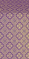 Pavlov Pokrov silk (rayon brocade) (violet/gold)