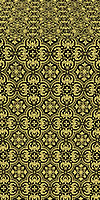 Vasiliya silk (rayon brocade) (black/gold)