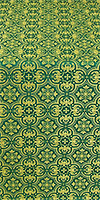 Vasiliya silk (rayon brocade) (green/gold)