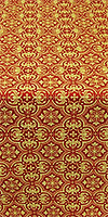 Vasiliya silk (rayon brocade) (red/gold)