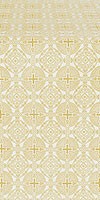 Murom silk (rayon brocade) (white/gold)