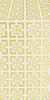 Cappadocia silk (rayon brocade) (white/gold)