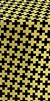 Novgorod Cross metallic brocade (black/gold)